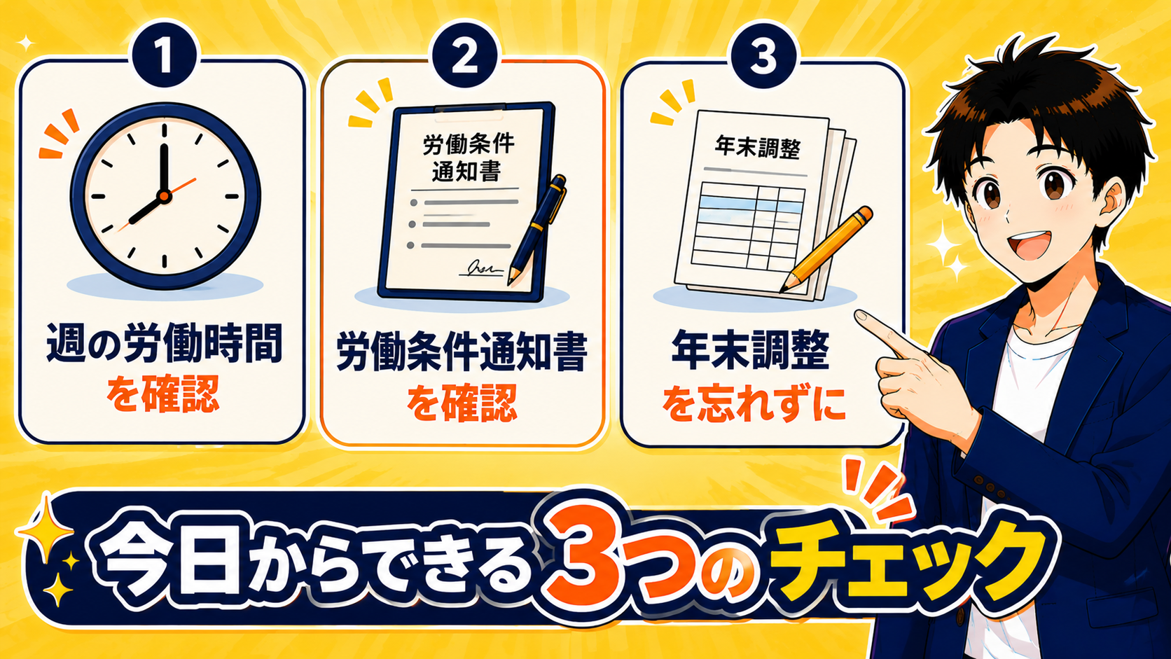 今日からできる3つのチェック