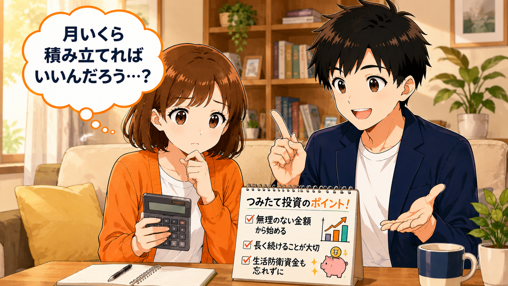 つみたて投資のポイント：無理のない金額から始める