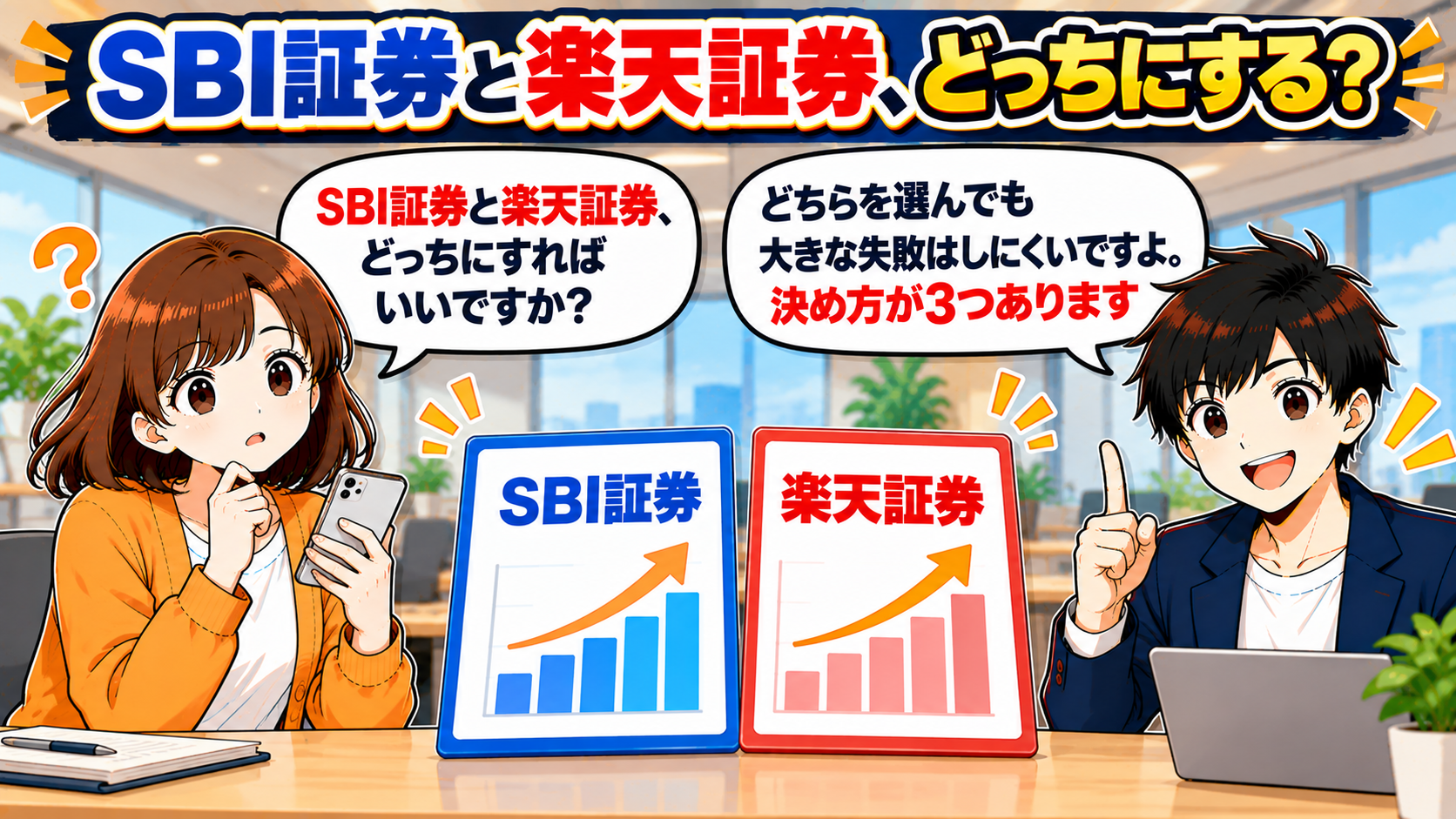 SBI証券と楽天証券、どっちにすればいい？