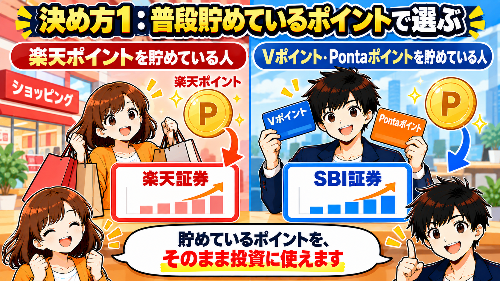 決め方1：普段貯めているポイントで選ぶ