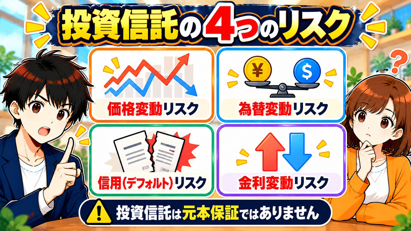 投資信託の4つのリスク